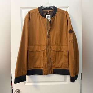 New Timberland Men's Tan Bomber Jacket, size XXL